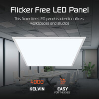 Ledvion Panel LED 62x62 - Lumileds - 36W - 125Lm/W - 6500K - 5 años de garantía - Incl. Driver LED Regulable