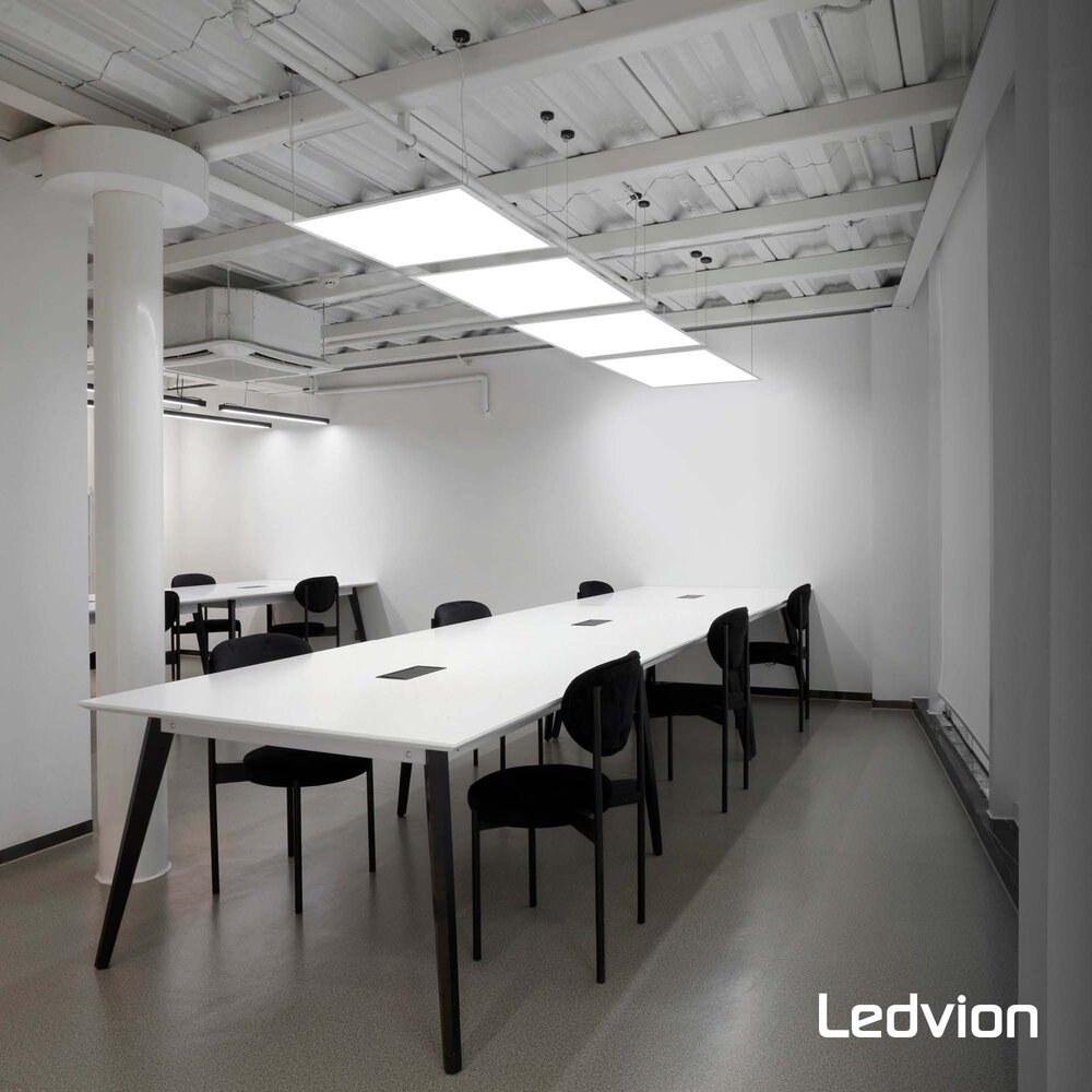 Ledvion 6x Panel LED 60x60 - 36W - Lumileds - 125Lm/W - 4000K - UGR <22 - 5 años de garantía