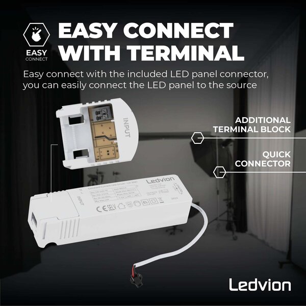 Ledvion 6x Panel LED 60x60 - 36W - Lumileds - 125Lm/W - 4000K - UGR <22 - 5 años de garantía
