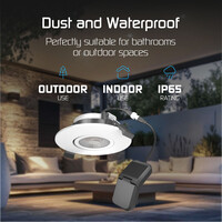 Ledvion 6x Focos Empotrables LED Regulables Níquel - IP65 - 6W - CCT - Ø98 mm - 5 años de garantía - Para el baño