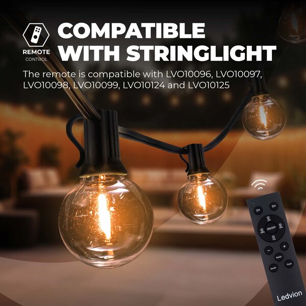 Ledvion Mando a Distancia para Guirnalda de Luces LED - Compatible con LVO10096 a LVO10099