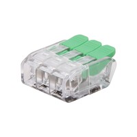 Lámparasonline Terminal de Conexión - 3 Conectores - 0.2x4mm²