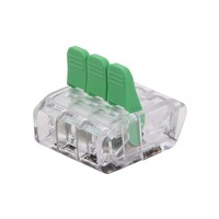 Lámparasonline Terminal de Conexión - 3 Conectores - 0.2x4mm²