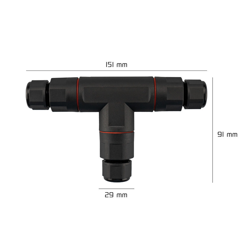 Ledvion Conector de Cable en Forma de T IP68 Estanco