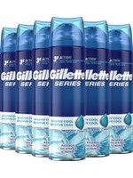 GILLETTE Gillette Series Sensitive Cool Scheergel Mannen - Voordeelverpakking 6 x 200 ml