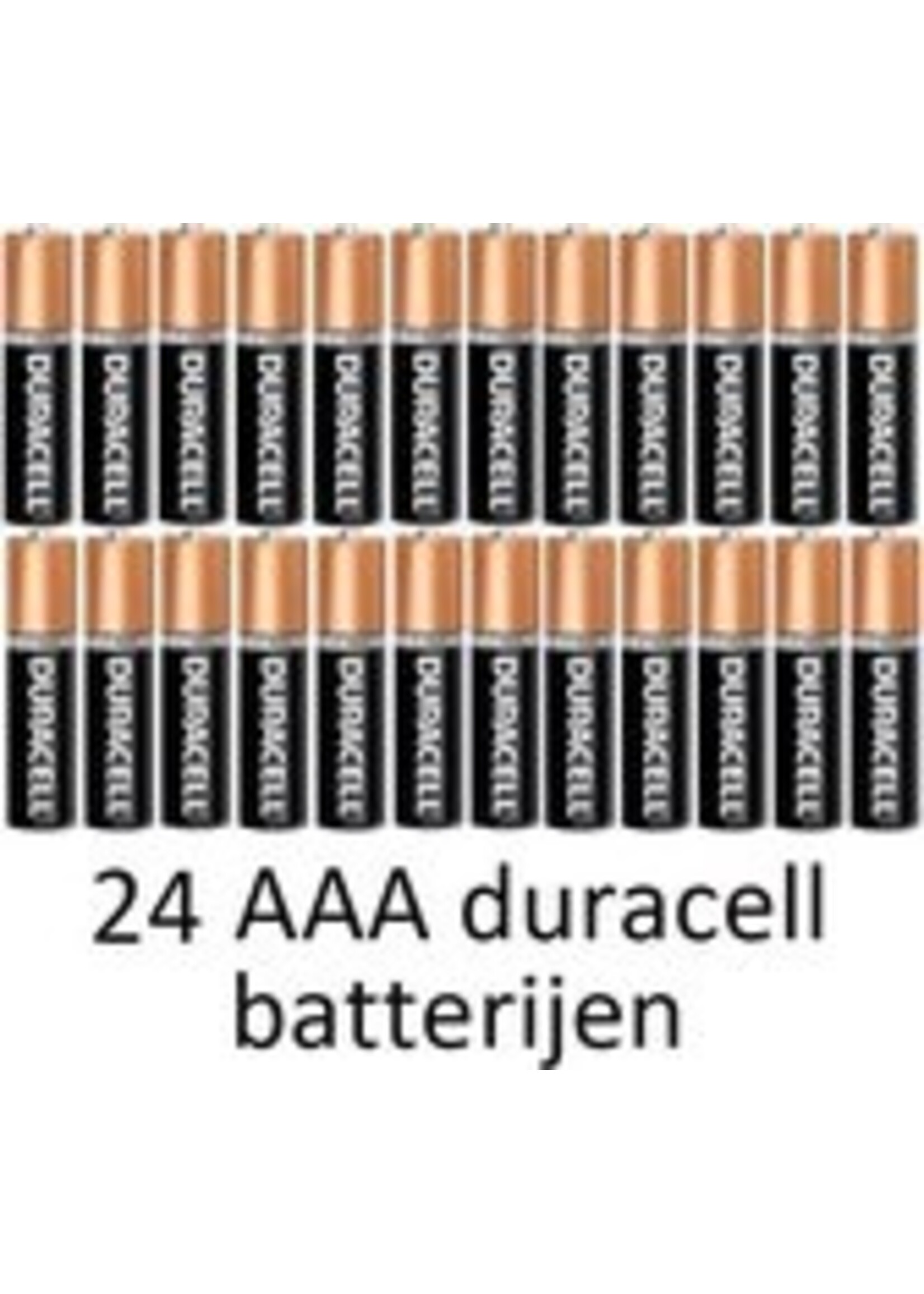 24 stuks AAA Duracell alkaline batterijen