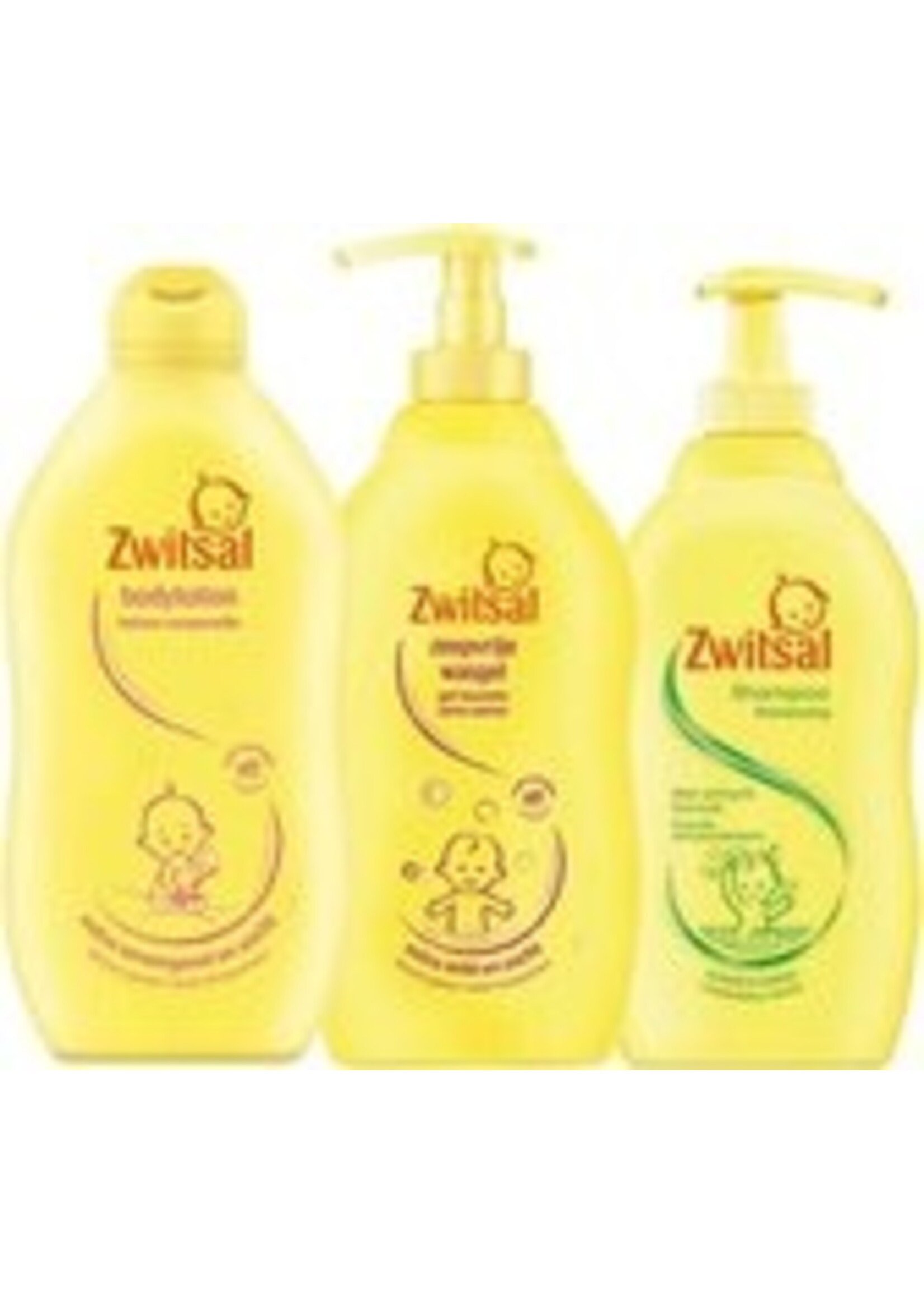 Zwitsal Bodylotion 400 ml / Zeepvrije Wasgel Pomp / Anti Prik Shampoo Pomp