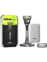 GILLETTE GilletteLabs With Exfoliating Bar Van Gillette - 1 Handvat - 2 Scheermesjes - Magnetische Houder - Travelcase