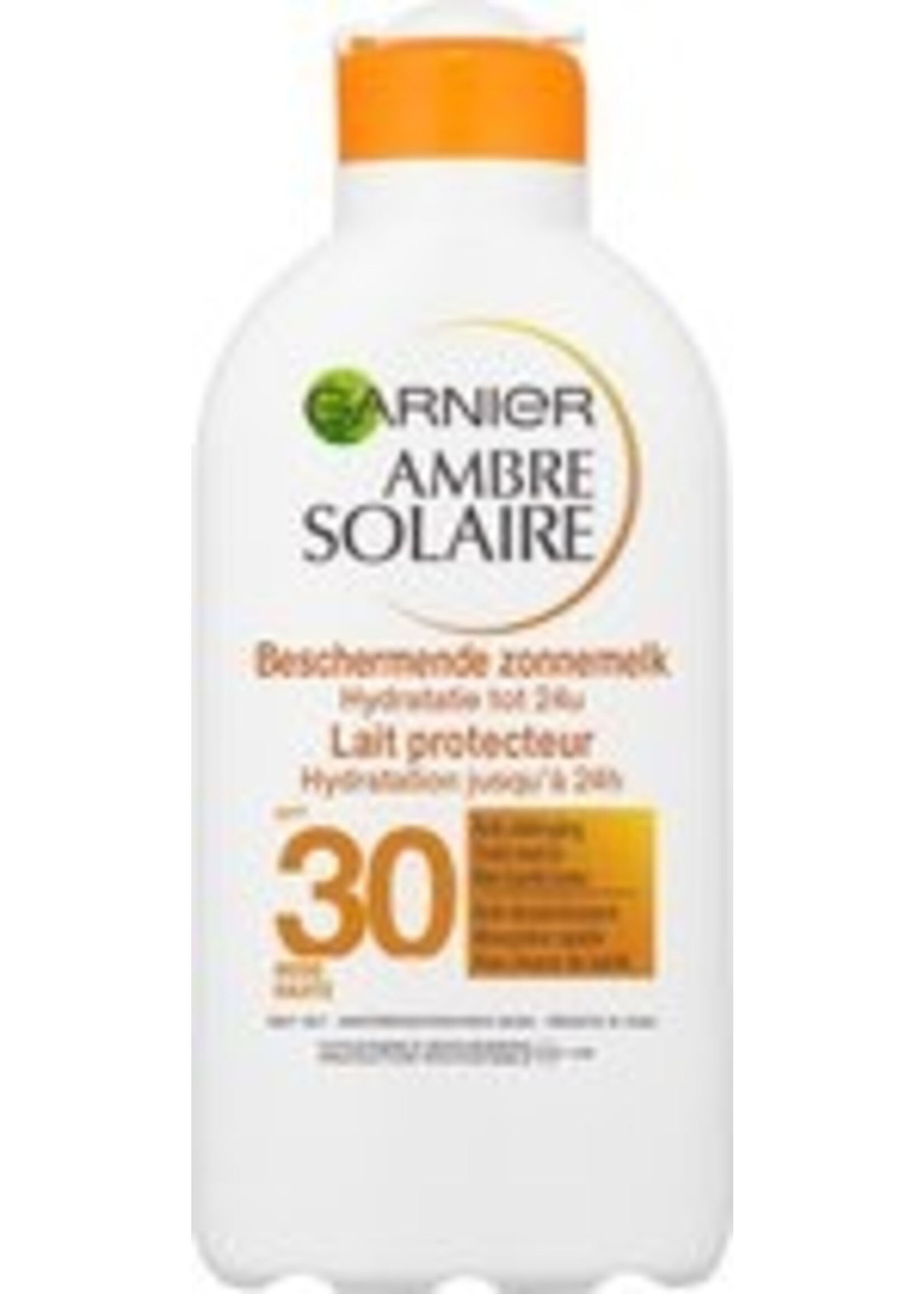 Garnier Ambre Solaire Hydraterende zonnebrandmelk SPF 30 - Zonnebrand tegen Uitdroging - 200 ml