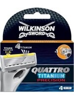 Wilkinson Sword Quattro Titanium Precision - 4 stuks - Scheermesjes