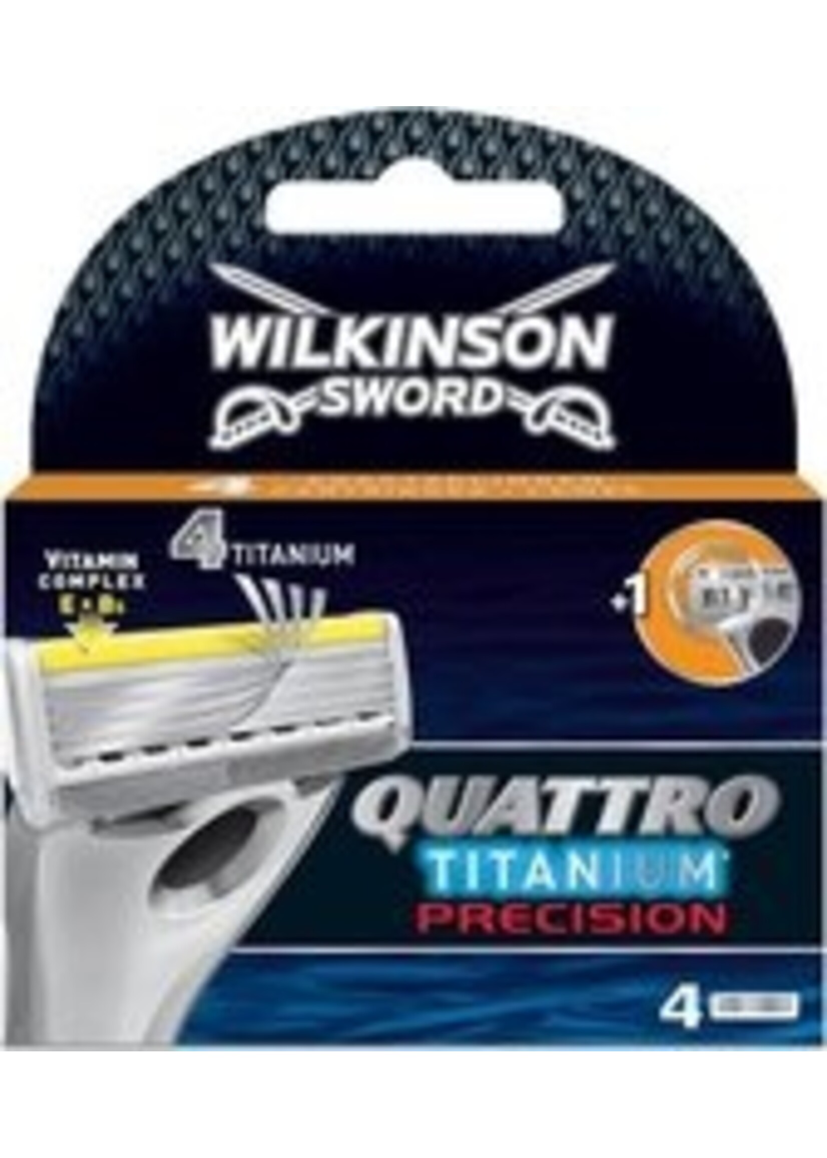 Wilkinson Sword Quattro Titanium Precision - 4 stuks - Scheermesjes