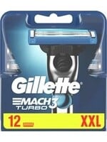 GILLETTE Gillette Mach 3 Turbo - Scheermesjes - 12 stuks