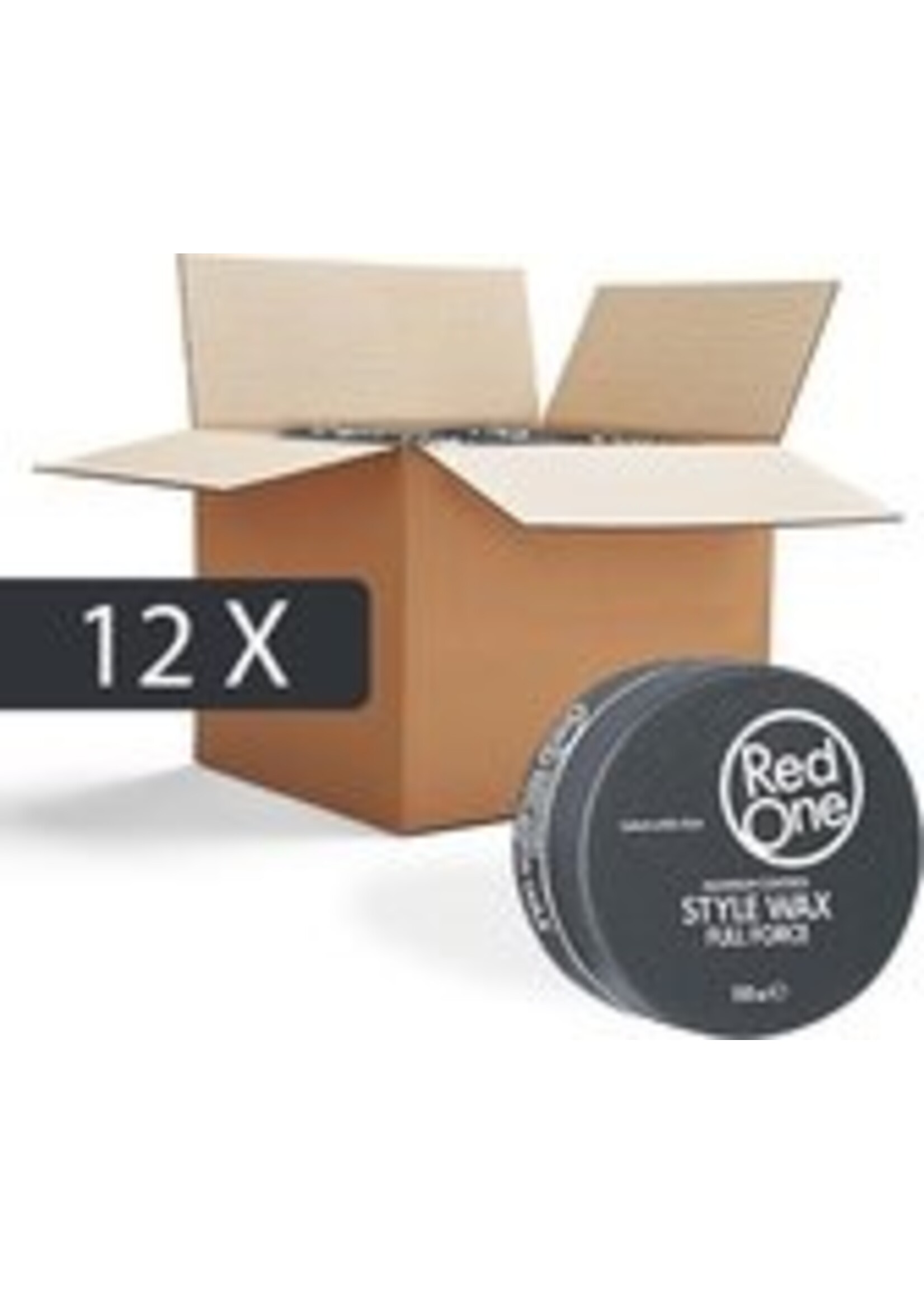 Red One Wax Zwart Gel Haarwax - Voordeelpakket 12 stuks