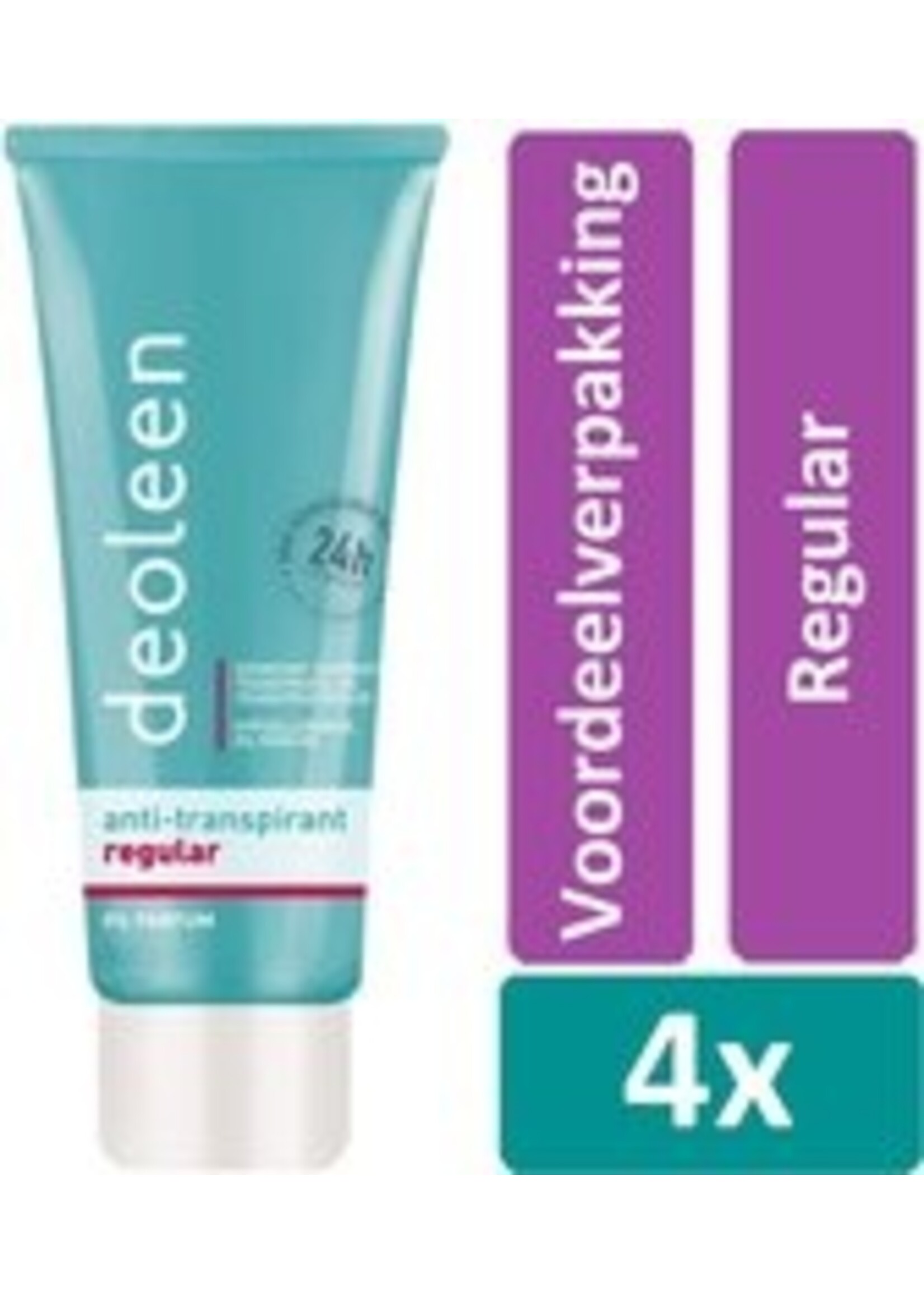 Deoleen Deodorant Creme 50 ml Regular 4 stuks Voordeelverpakking