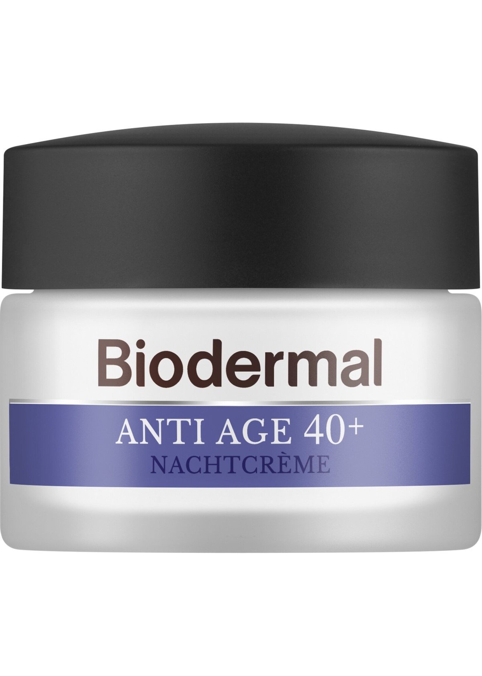 Biodermal Anti Age nachtcrème 40+ - Nachtcrème met niacinamide & peptide - Herstelt de huidconditie en verstevigt - 50ml