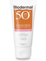 Biodermal Zonnebrand voor de Gevoelige huid - SPF 50 - Zonnebrand voor het gezicht  - 50ml