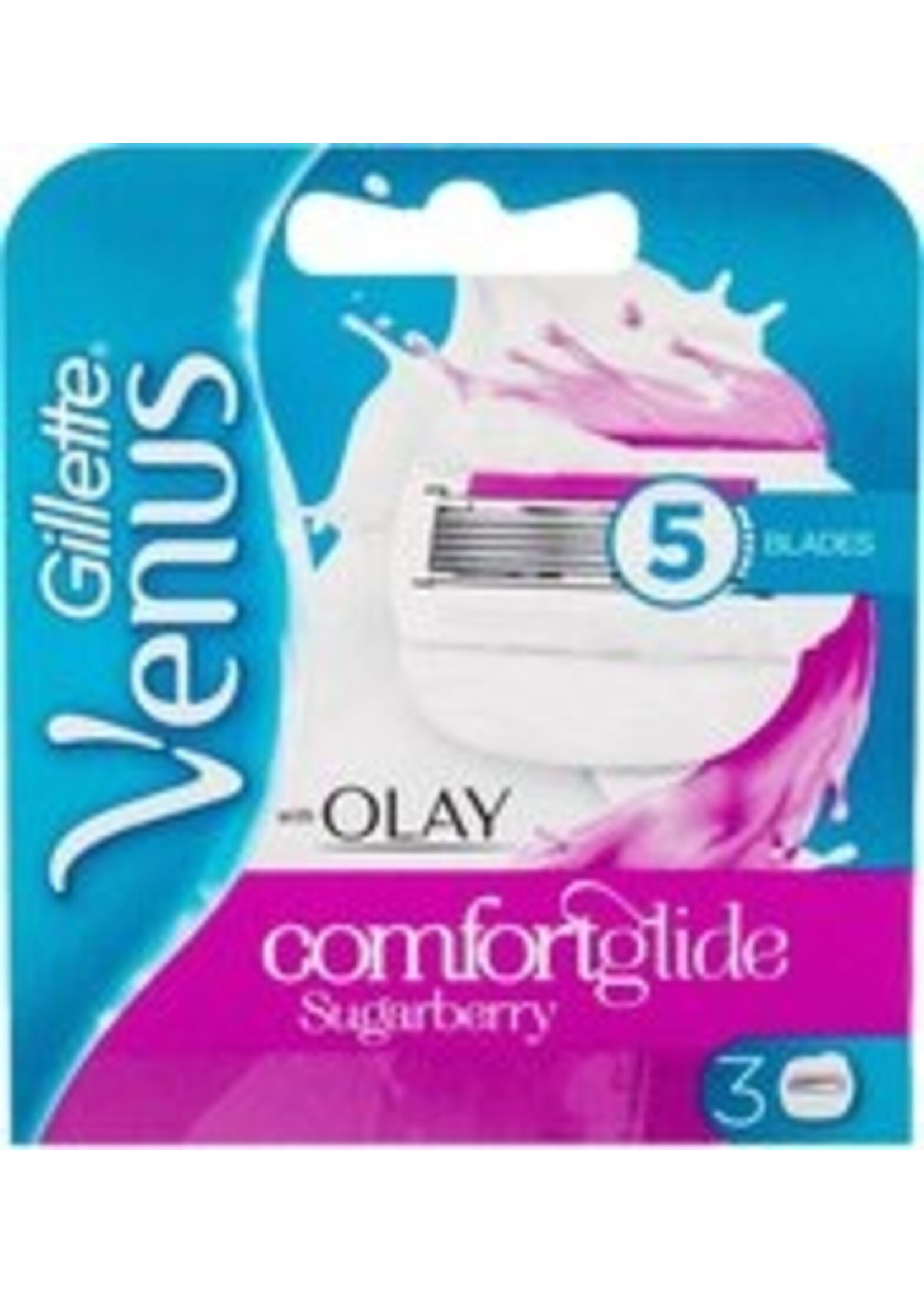 GILLETTE Gillette Venus & Olaz Sugarberry Scheermesjes 3 stuks (Roze)