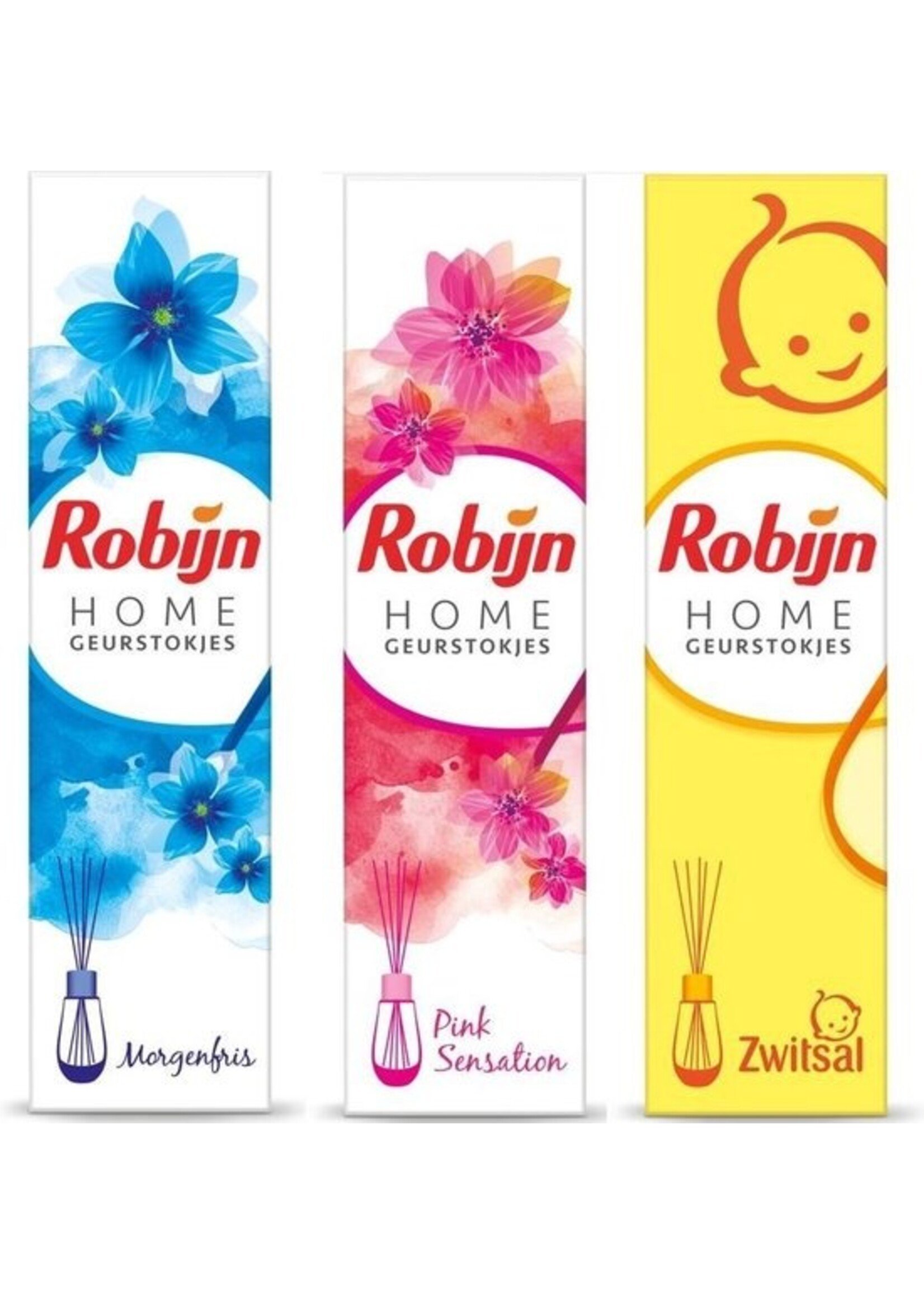 3-pack Robijn Home Geurstokjes Zwitsal