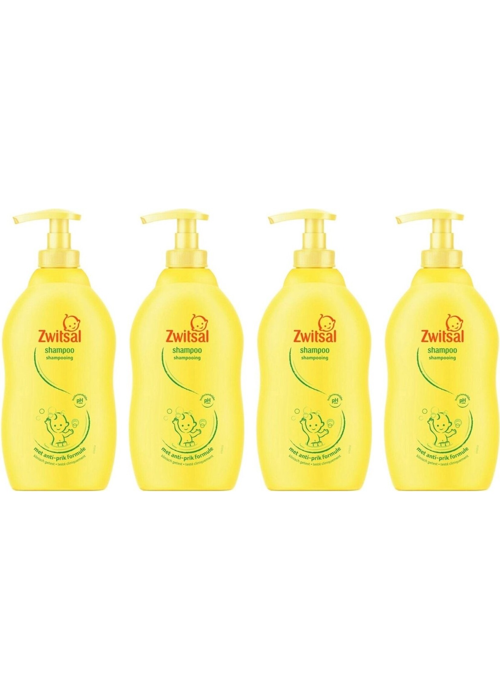 Zwitsal Anti Prik Shampoo - Voordeelverpakking 4 x 400 ml met pomp