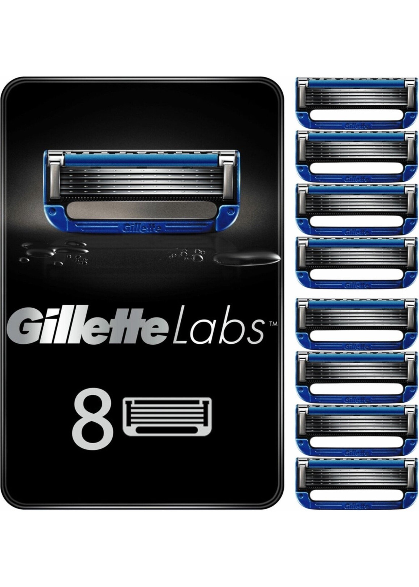 GilletteLabs Heated Razor Blades Scheermesjes Mannen - 8 Stuks