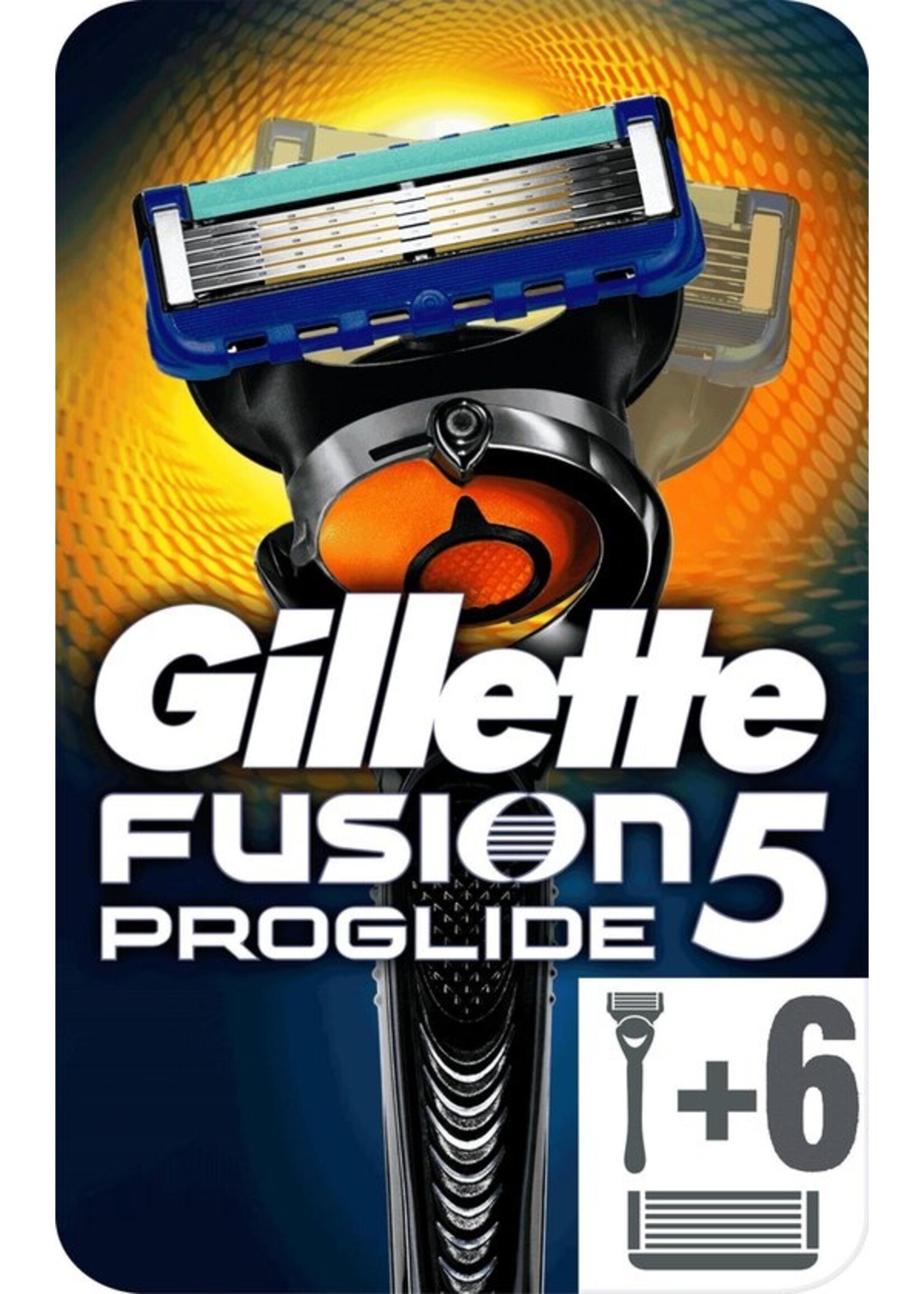 Gillette Fusion 5 ProGlide Scheersysteem Met FlexBall Technologie + 6 Scheermesjes Mannen