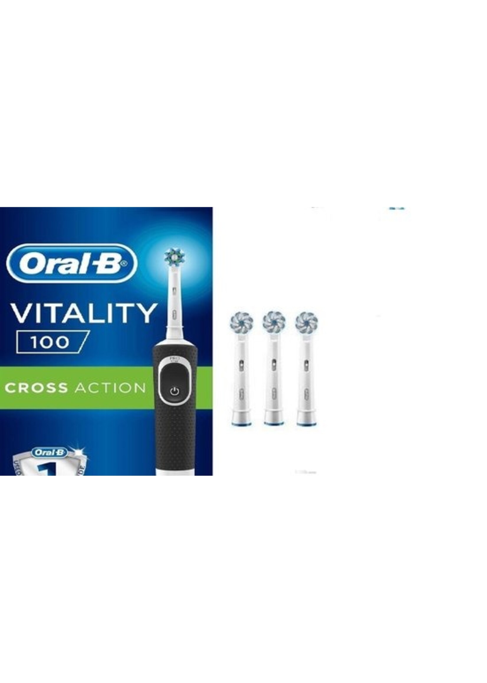 Oralb Braun Oral-B PRO Vitality Cross Action - Elektrische tandenborstel - 3 extra opzetborstels