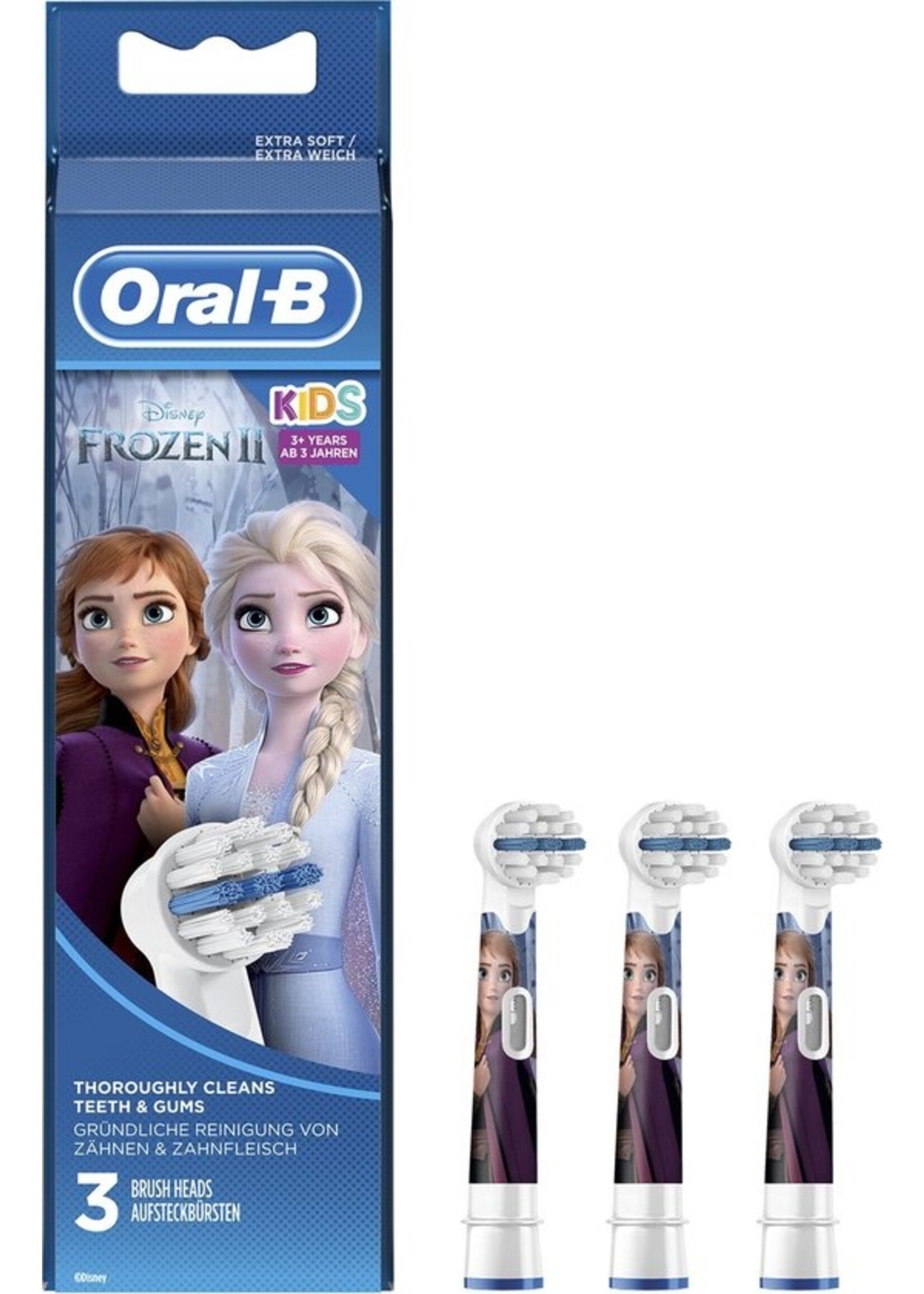 Oralb Braun Oral-B Kids Opzetborstels Met Disney Frozen 2-figuren, 3 Stuks