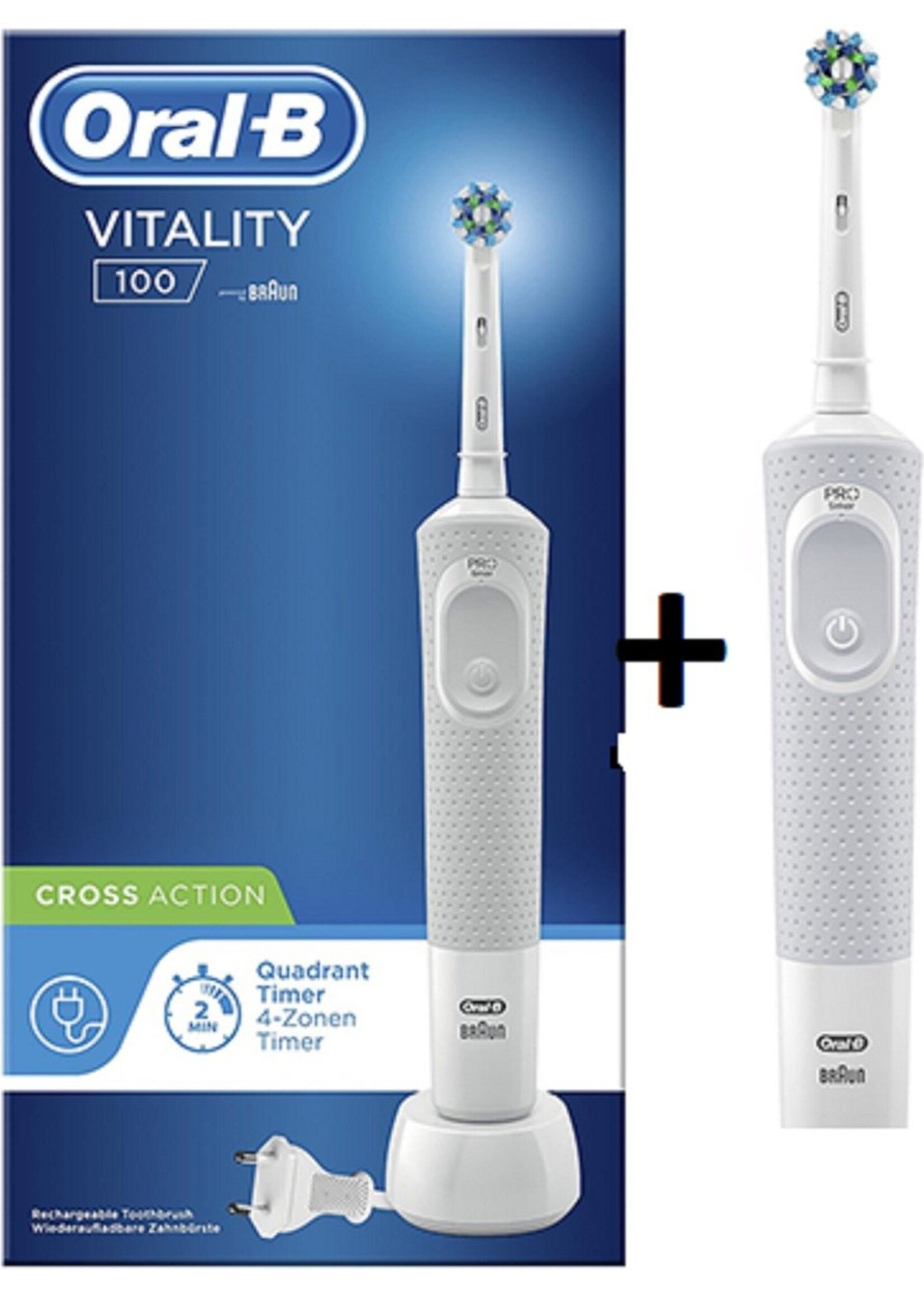 Oralb Braun Oral-B PRO Vitality Cross Action + Extra Body - Elektrische Tandenborstel