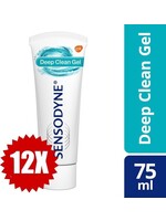 Sensodyne Sensodyne Deep Clean Gel Tandpasta 75ml - 12 Pack Voordeelverpakking