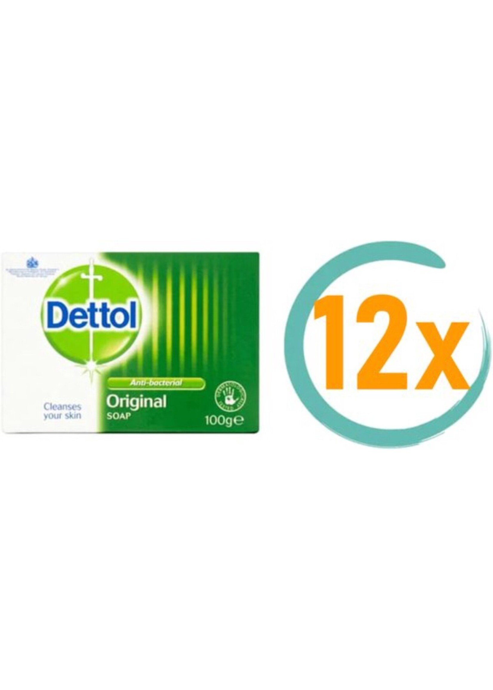 Dettol Anti-bacteriele Zeeptablet 12 x 100g