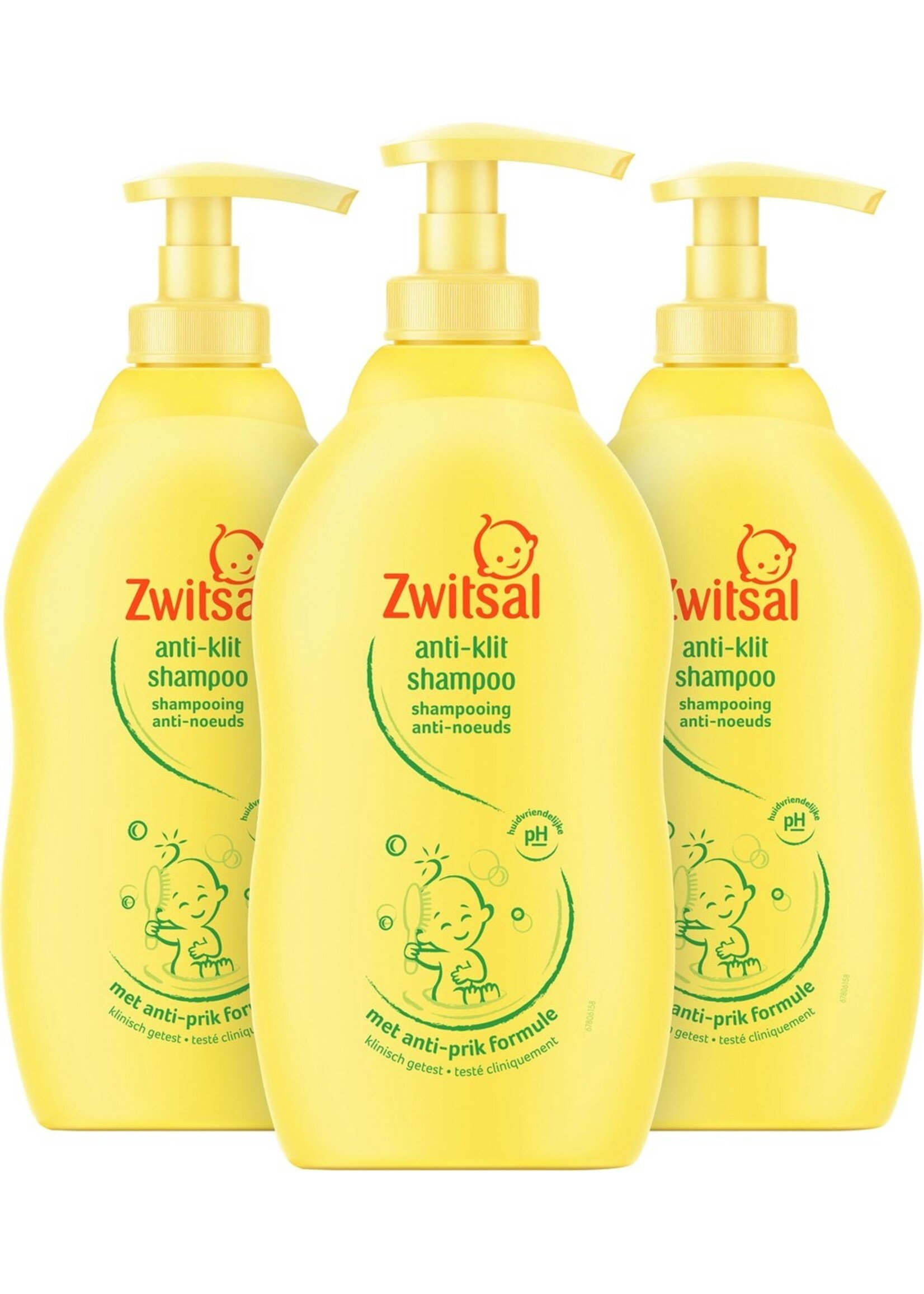 Zwitsal Baby Shampoo - 3 x 400 ml - Voordeelverpakking