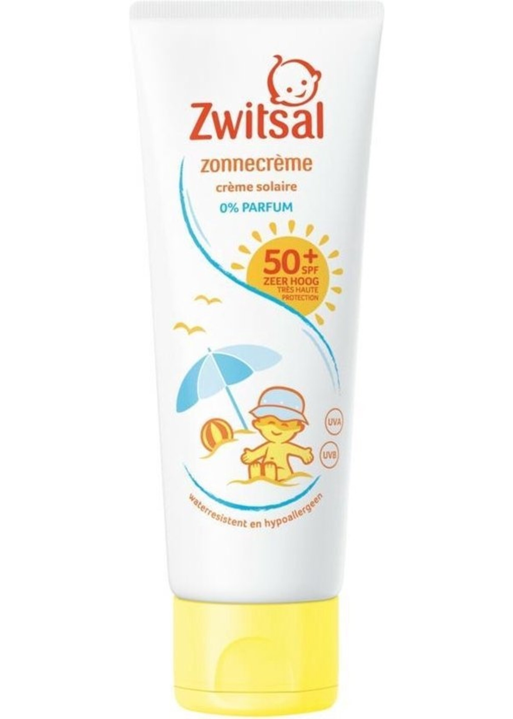 Zwitsal SPF 50+ Parfumvrij Zonnecrème - 75ml