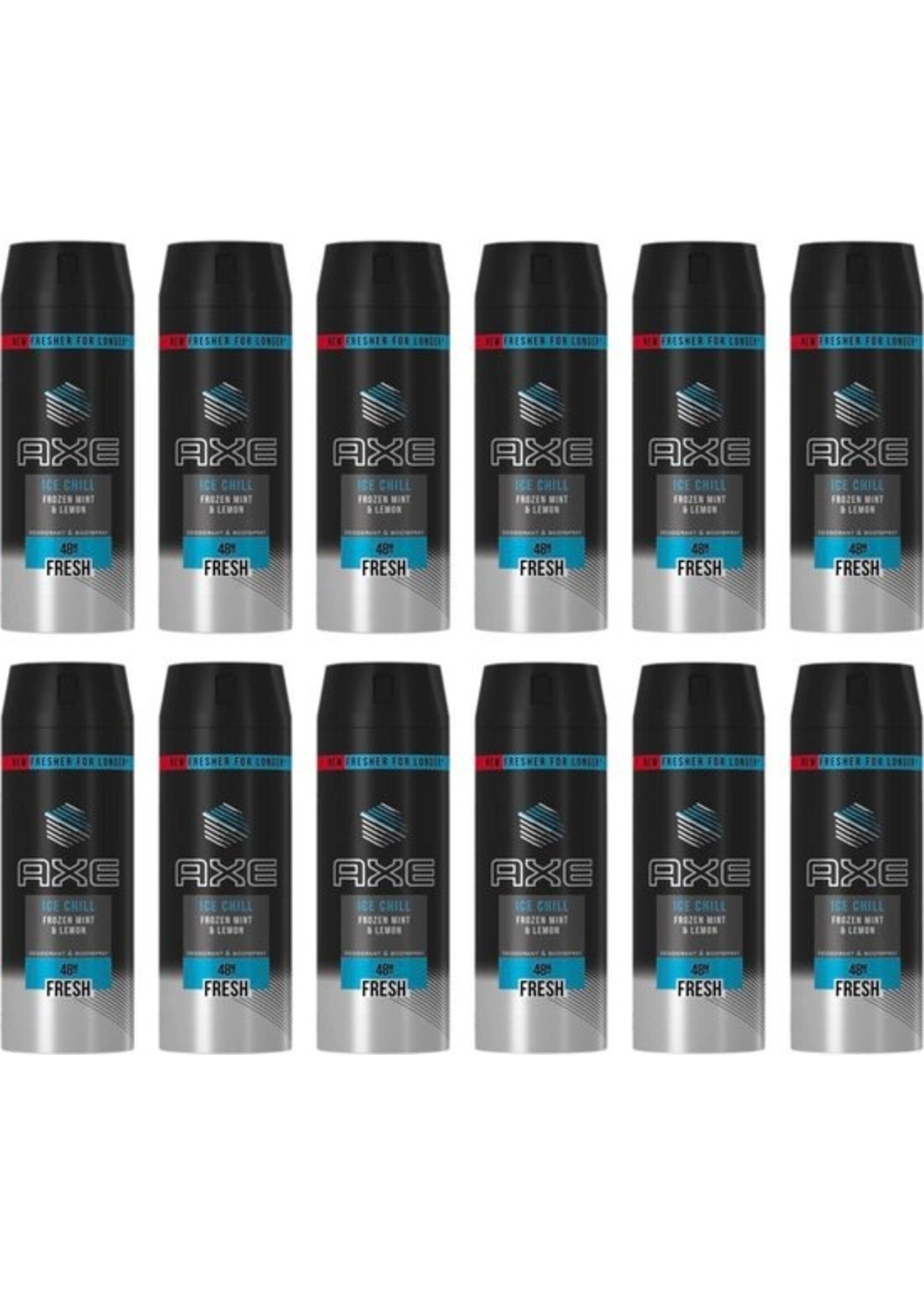 Axe Ice Chill Deodorant / Bodyspray - 12x 150 ml - Voordeelverpakking