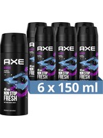 Axe Black Bodyspray Deodorant - 6 x 150 ml - Voordeelverpakking