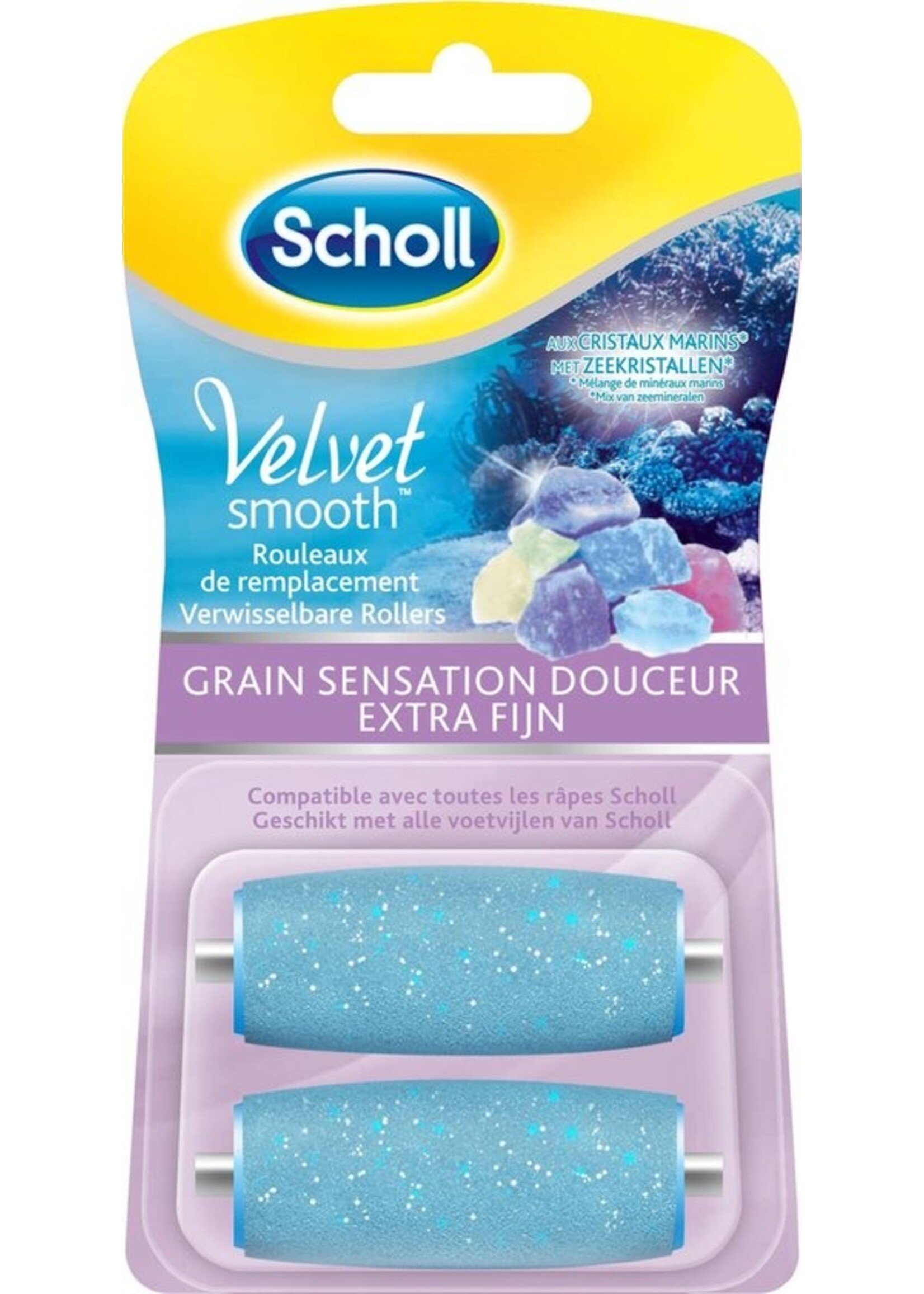 Scholl Velvet Smooth - Navulling Eeltverwijderaar - Extra Fijn - Voetvijl - 2 Stuks