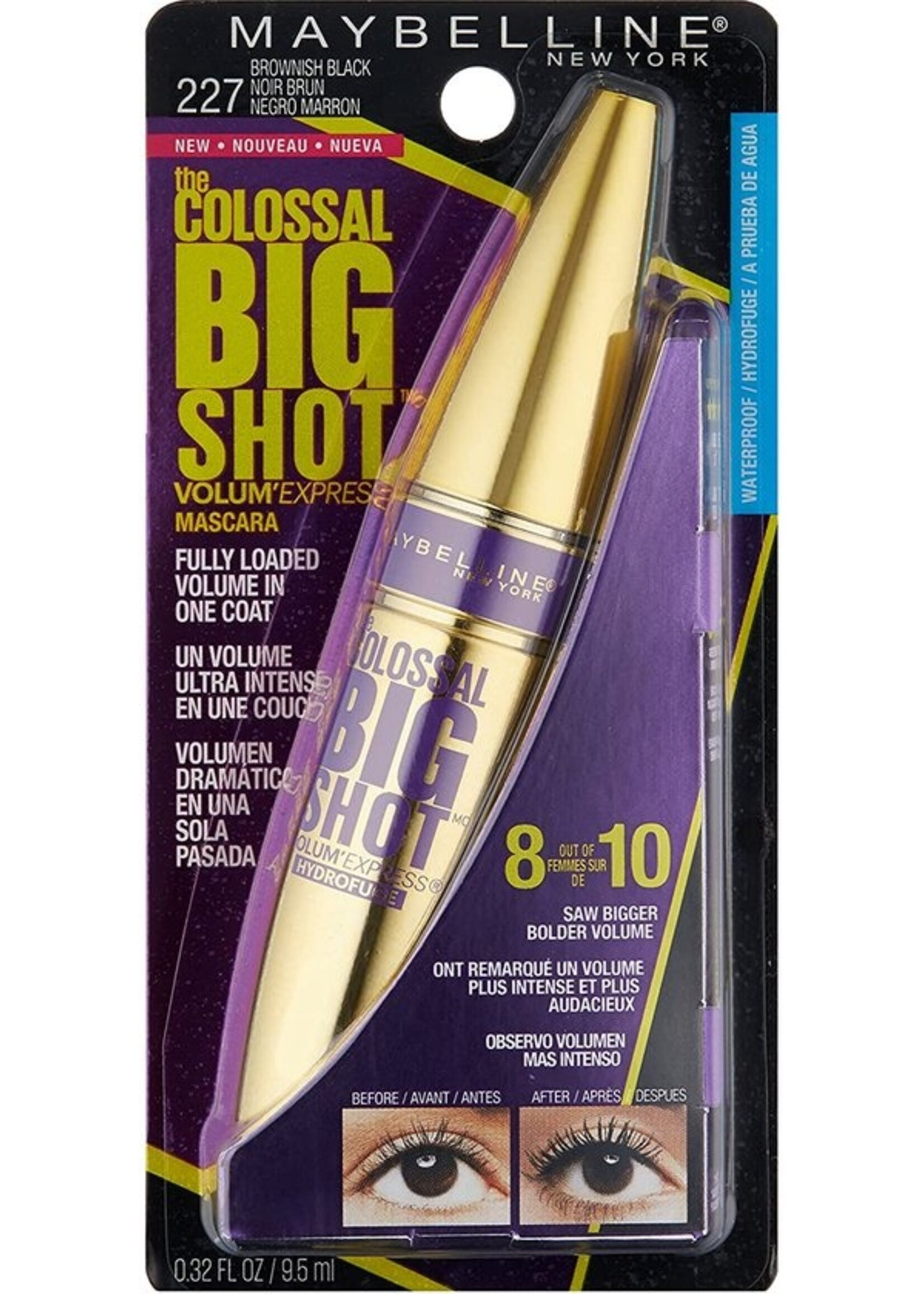 Maybelline Colossal Big Shot Waterproof Mascara - Black