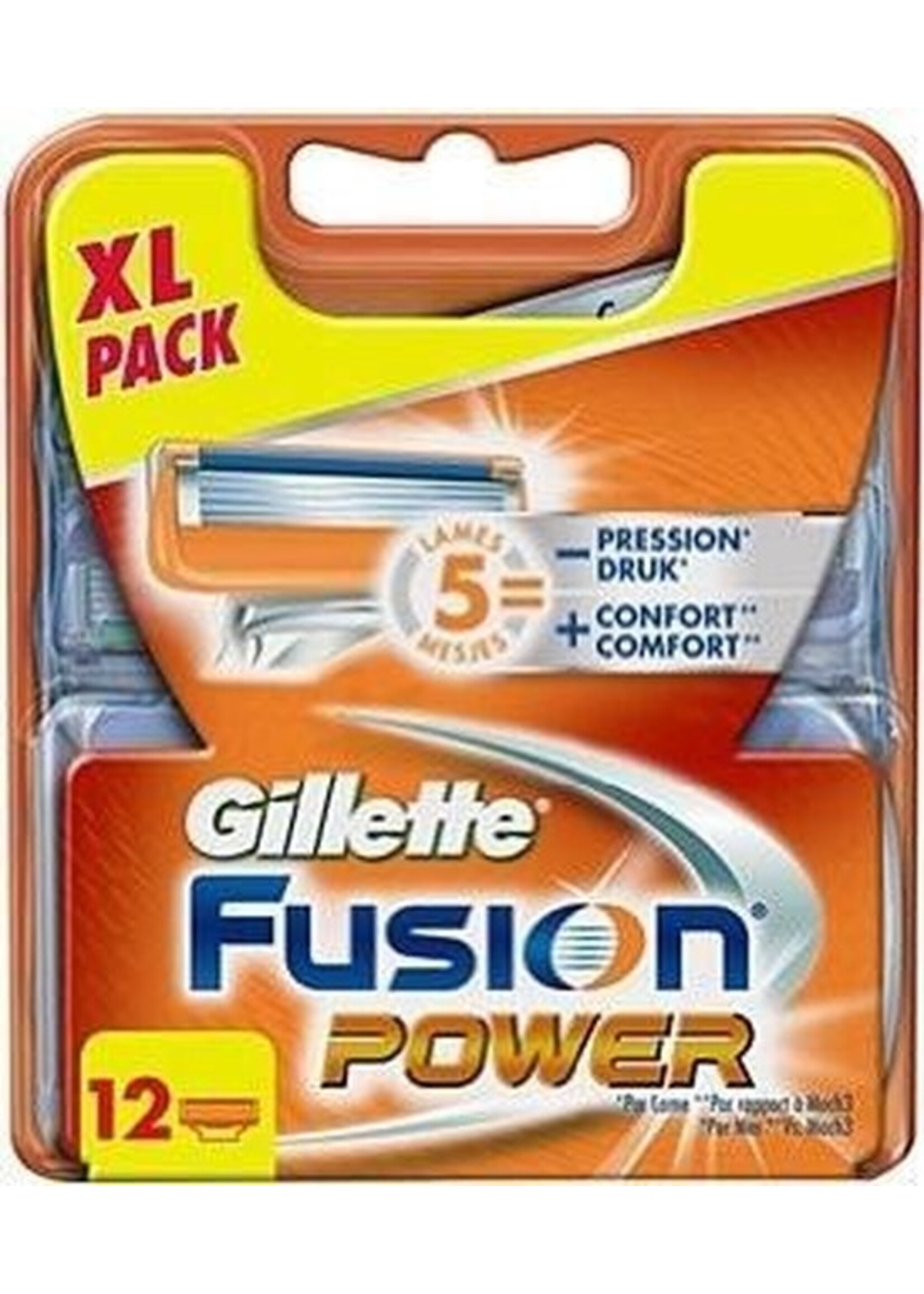 GILLETTE Fusion Power 12 cnt scheermesjes RF