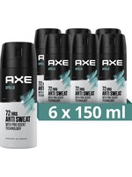 Axe Apollo Anti-transpirant Spray - 6 x 150 ml - Voordeelverpakking