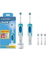 Oral-B Vitality CrossAction Blauw, Wit+ Extra Body + 3extra Opzetborstels