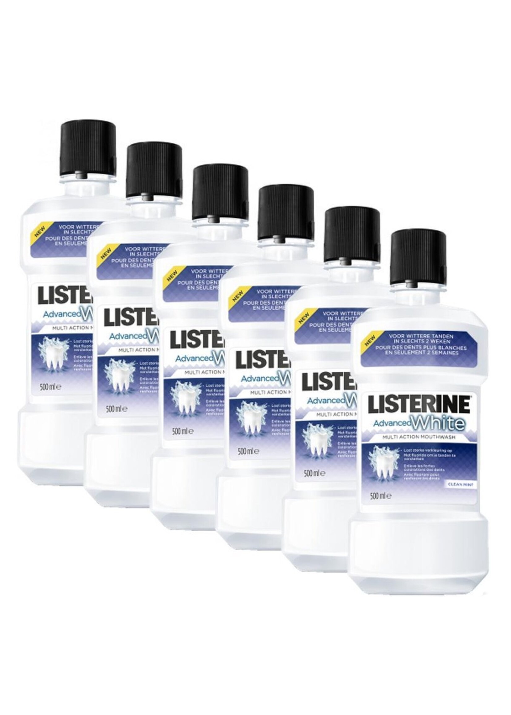 Listerine - Advanced White - Mondwater - 6 x 500 ml