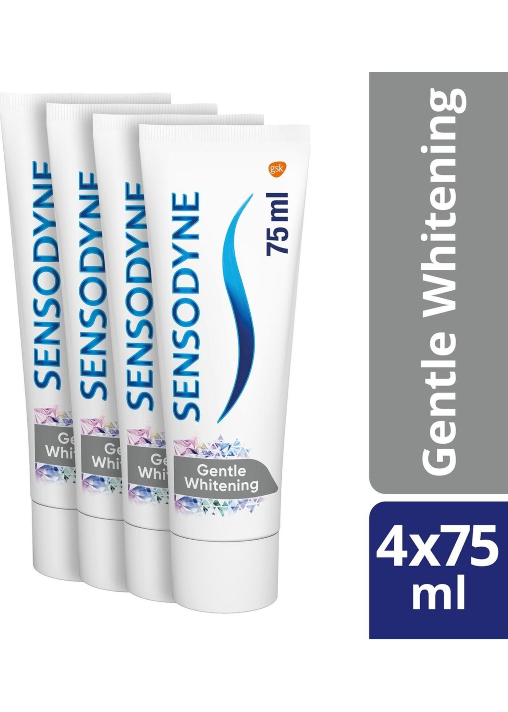 Sensodyne Gentle Whitening 4 X 75 ML - Tandpasta voor gevoelige tanden