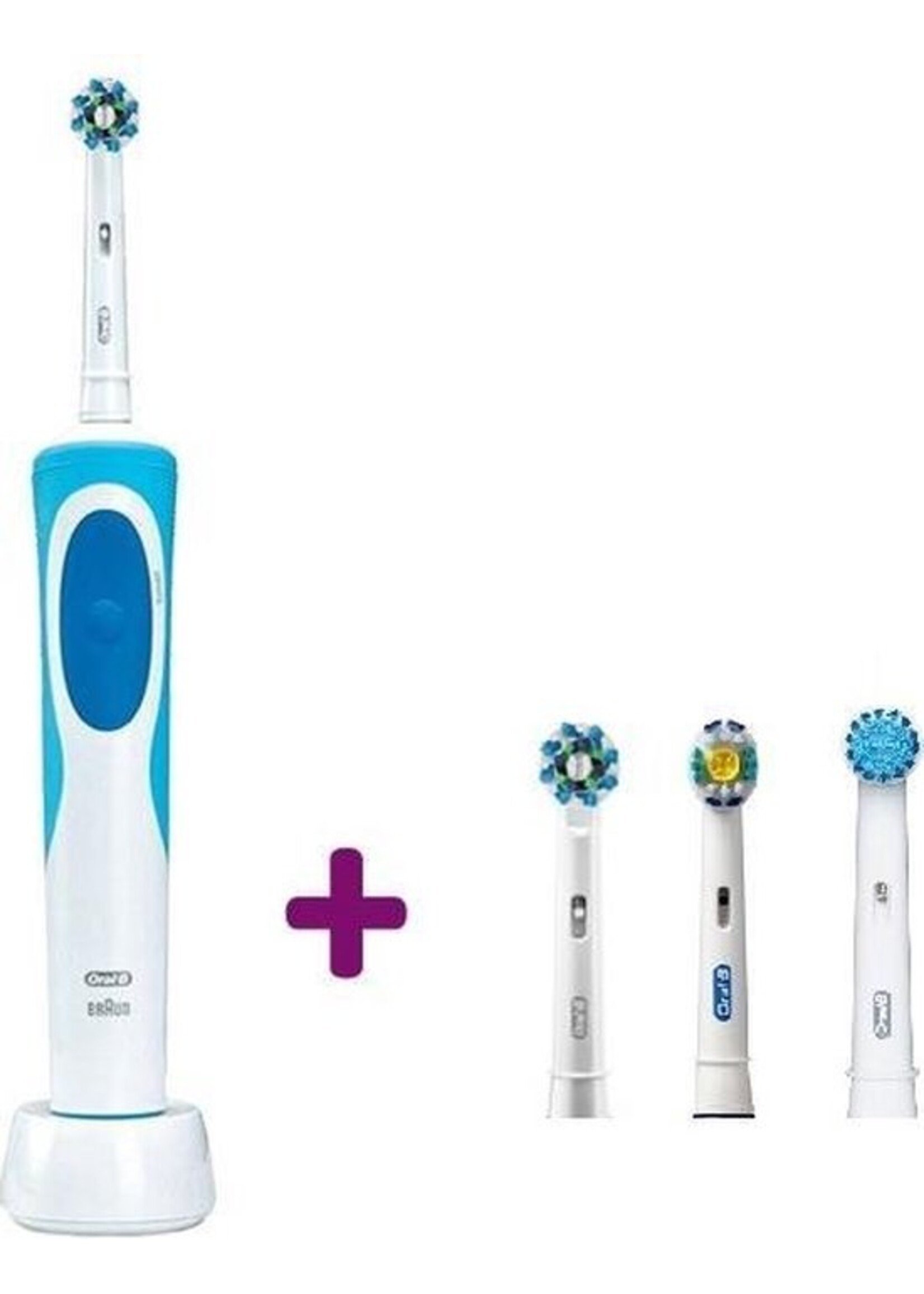 Oral-B   Vitality  + 3extra  verschillende Opzetborstels