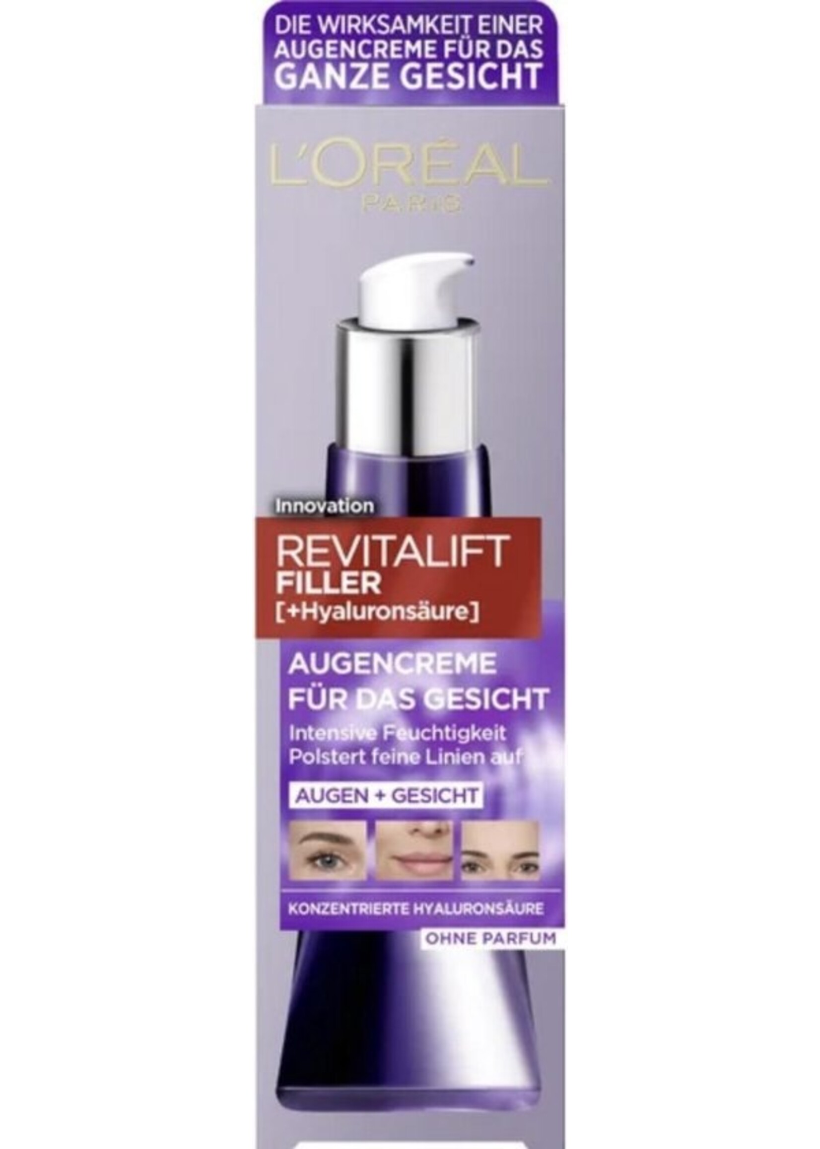 L’Oréal Paris Revitalift Filler Hyaluronzuur Oogcreme - Gezichtscrème - Anti rimpel - 30 ml