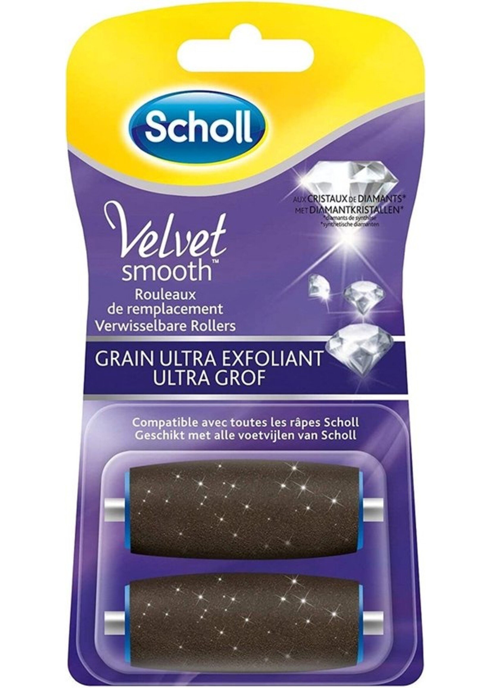 Scholl Velvet Smooth - Navulling Eeltverwijderaar - Ultra Grof - Voetvijl - 2 Stuks