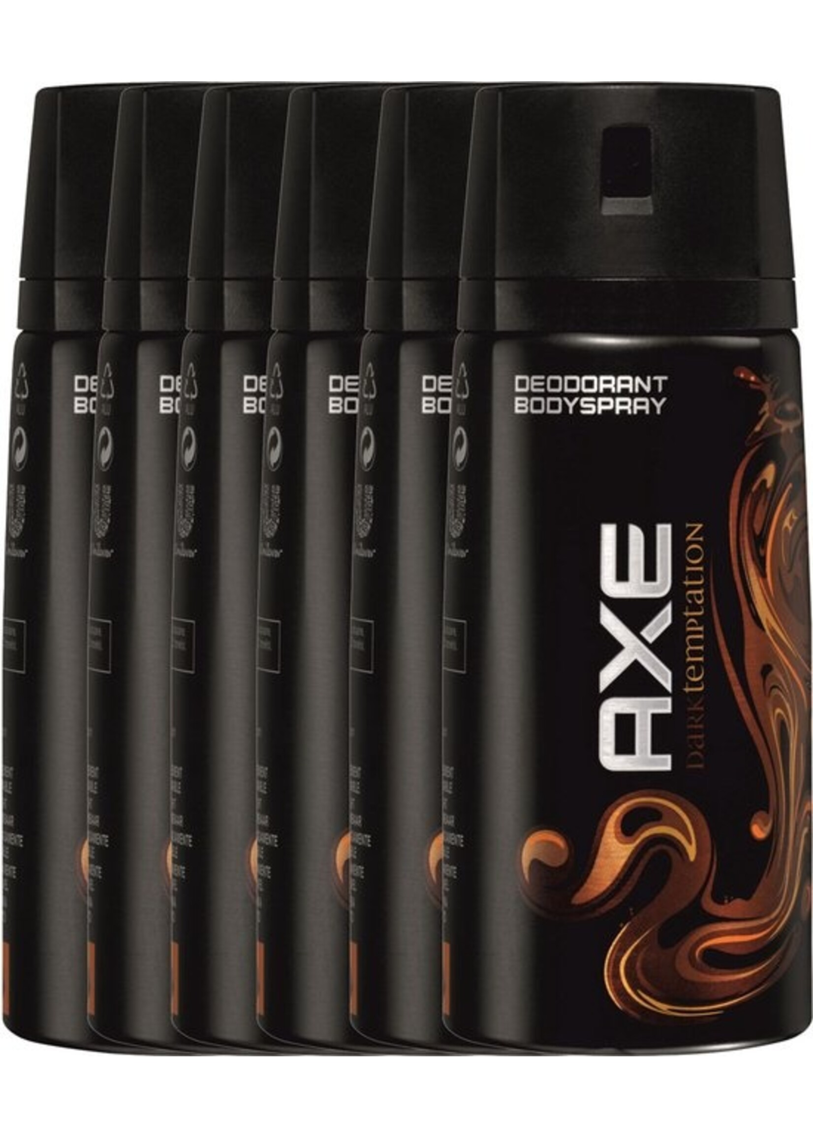 Axe Dark Temptation Deodorant Antitranspirant - 6 x 150 ml - Voordeelverpakking