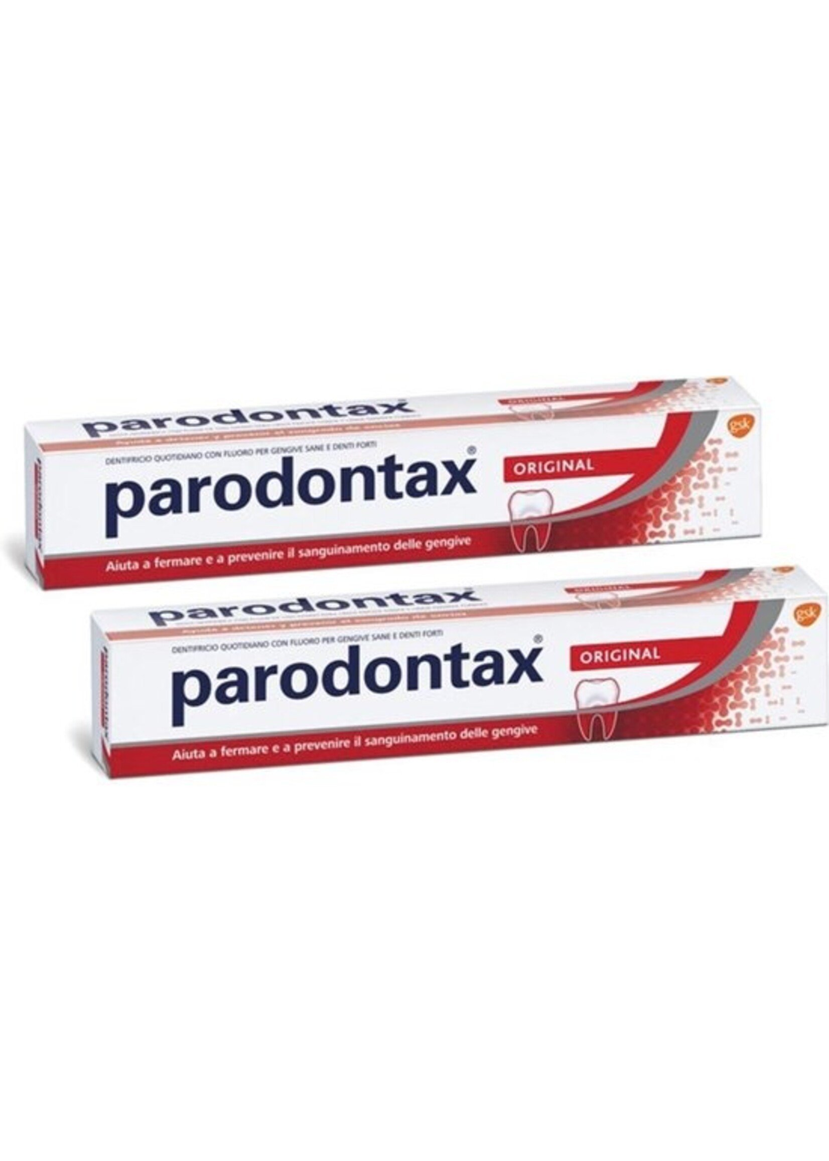 PARODONTAX Original Tandpasta - Helpt Tegen & Voorkomt Bloedend Tandvlees - 75ml x 2 Tubes