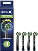 Oral-B CrossAction Zwart Opzetborstels - 4 stuks