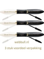 L'Oreal Maq Double Extension Mascara Extra Black 3stuk