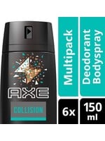 AXE Leer & Koekjes Deodorant - 6 x 150 ml - Voordeelverpakking