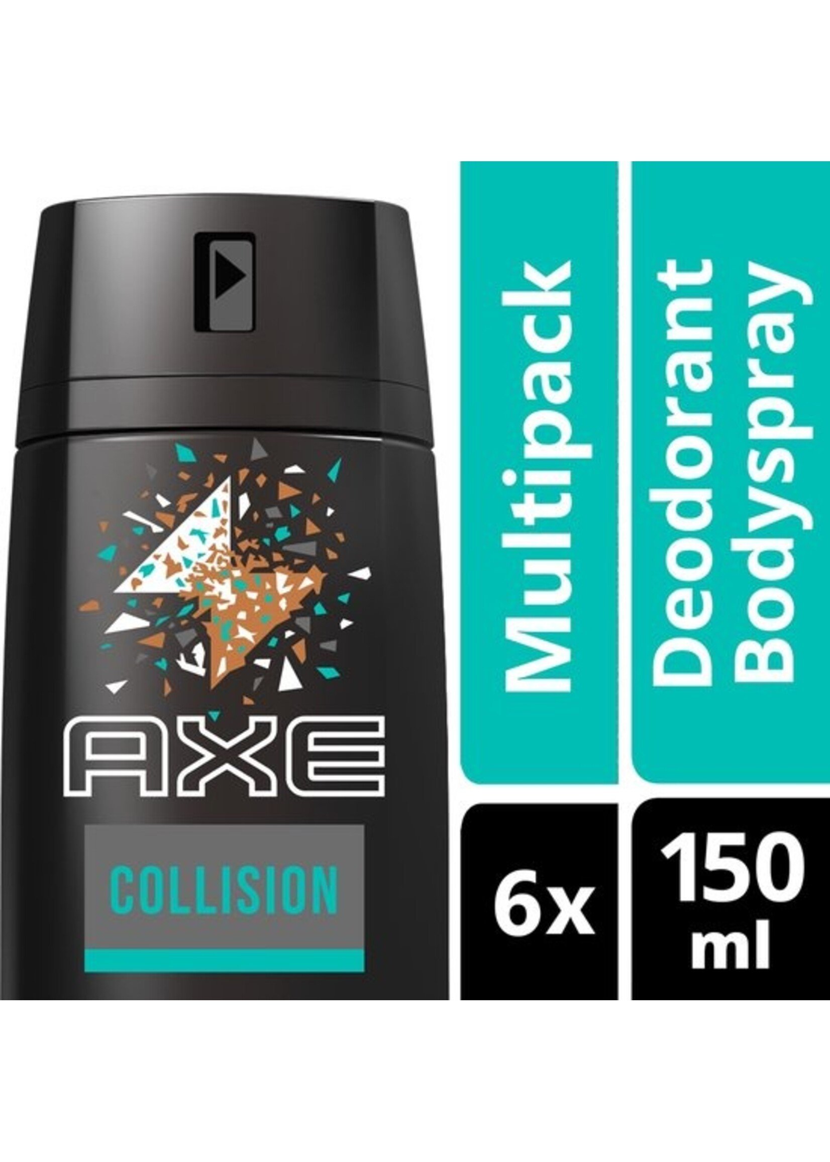 AXE Leer & Koekjes Deodorant - 6 x 150 ml - Voordeelverpakking